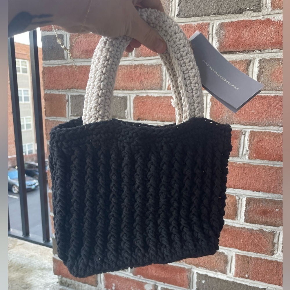 NWT ExpressionsNYC|| Vegan Luxury Vegan Handbag, Crochet Bag, VIRAL